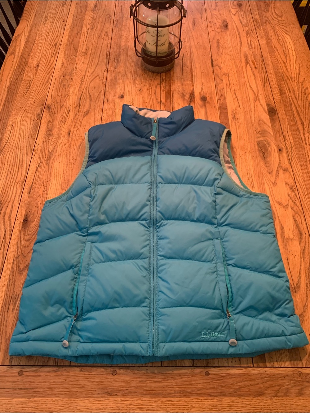 L.L. Bean Women’s Two-Tone Blue Puffer Vest